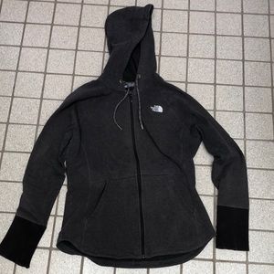 REDUCED PRICE! Dark gray hoodie North Face zip up size medium